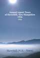 Annual report Town of Haverhill, New Hampshire. 1926, Haverhill (N.H. : Town) 