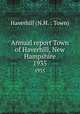 Annual report Town of Haverhill, New Hampshire. 1935, Haverhill (N.H. : Town) 