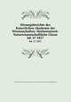 Sitzungsberichte der Kaiserlichen Akademie der Wissenschaften. Mathematisch-Naturwissenschaftliche Classe. bd. 27 1857, Kaiserl. Akademie der Wissenschaften in Wien. Mathematisch-Naturwissenschaftliche Klasse 