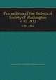 Proceedings of the Biological Society of Washington. v. 45 1932, Biological Society of Washington,Smithsonian Institution 