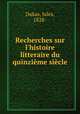 Recherches sur l