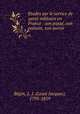 Etudes sur le service de sante militaire en France : son passe, son present, son avenir, Louis Jacques Begin 