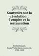 Souvenirs sur la revolution : l
