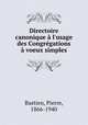 Directoire canonique a l