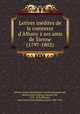 Lettres inedites de la comtesse d