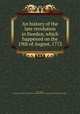 An history of the late revolution in Sweden, which happened on the 19th of August, 1772, Georg Georgson Sta?hlberg 