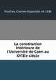 La constitution interieure de l