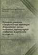 Synopsis generum compositarum earumque dispositionis novae tentamen, monographis multarum Capensium interjectis, Lessing, Christian Friedrich, b. 1810 