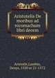 Aristotelis De moribus ad nicomachum libri decem, Aristotle,Lambin, Denys, 1520 or 21-1572 