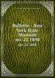 Bulletin - New York State Museum. no. 22 1898, New York State Museum,New York State Museum 