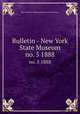Bulletin - New York State Museum. no. 5 1888, New York State Museum,New York State Museum 