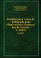 Anurio para o ano de . publicado pelo Observatrio Nacional Rio de Janeiro. 5 (1889), Brazil 