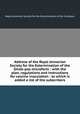 Address of the Royal Jennerian Society for the Extermination of the Small-pox microform : with the plan, regulations and instructions for vaccine inoculation : to which is added a list of the subscribers, Royal Jennerian Society for the Extermination of the Smallpox 