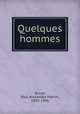 Quelques hommes, Duval, Paul Alexandre Martin, 1856-1906 