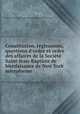 Constitution, reglements, questions d
