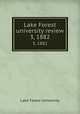 Lake Forest university review. 3, 1882, Lake Forest University 