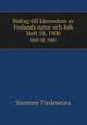 Bidrag till knnedom av Finlands natur och folk. Heft 58, 1900, Suomen Tiedeseura 