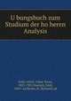 U?bungsbuch zum Studium der ho?heren Analysis, Oskar Xaver Schlo?milch 
