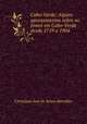 Cabo-Verde: Alguns apontamentos sobre as fomes em Cabo-Verde desde 1719 a 1904, Christiano Jose de Senna Barcellos 