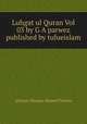 Luhgat ul Quran Vol 03 by G A parwez published by tulueislam, Allama Ghulam Ahmed Parwez 