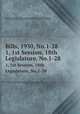 Bills, 1930, No.1-28. 1, 1st Session, 18th Legislature, No.1-28, Ontario. Legislative Assembly 