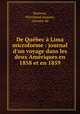 De Quebec a Lima microforme : journal d