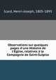 Observations sur quelques pages d