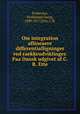 Om integration aflineaere differentialligninger ved raekkeudviklinger. Paa Dansk udgivet af C.R. Ette, Frobenius, Ferdinand Georg, 1849-1917,Ette, C.R. 