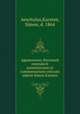 Agamemnon. Recensuit emendavit annotationem et commentarium criticum adjecit Simon Karsten, Aeschylus,Karsten, Simon, d. 1864 