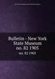 Bulletin - New York State Museum. no. 82 1905, New York State Museum,New York State Museum 