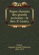Pages choisies des grands ecrivains : le Rev. P. Gratry, Gratry, Auguste Joseph Alphonse, 1805-1872 