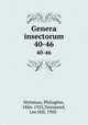 Genera insectorum. 40-46, Philogene Wytsman 