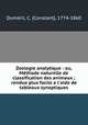 Zoologie analytique : ou, Methode naturelle de classification des animaux ; rendue plus facile a l