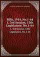 Bills, 1914, No.1-64. 1, 3rd Session, 13th Legislature, No.1-64, Ontario. Legislative Assembly 