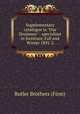 Supplementary catalogue to "Our Drummer" : specialties in furniture, Fall and Winter 1891-2., Butler Brothers (Firm) 