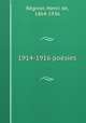 1914-1916 poesies, Henri de Regnier 