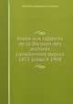 Index aux rapports de la Division des archives canadiennes depuis 1872 jusqu