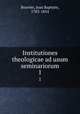 Institutiones theologicae ad usum seminariorum. 1, Bouvier, Jean Baptiste, 1783-1854 