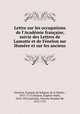 Lettre sur les occupations de l