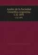 Anales de la Sociedad Cientfica Argentina. t.32 1891, Sociedad Cientifica Argentina 