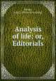Analysis of life; or, Editorials, Meany, John L. [from old catalog] 