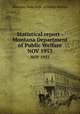 Statistical report - Montana Department of Public Welfare. NOV 1953, Montana. State Dept. of Public Welfare 
