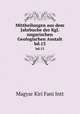 Mittheilungen aus dem Jahrbuche der Kgl. ungarischen Geologischen Anstalt. bd.13, Magyar Kiri Fani Intt 