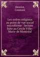 Les ordres religieux au point de vue social microforme : lecture faite au Cercle Ville-Marie de Montreal, Henriot, Constant 