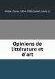 Opinions de litterature et d