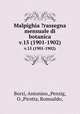 Malpighia ?rassegna mensuale di botanica.. v.15 (1901-1902), Borzi, Antonino,,Penzig, O.,Pirotta, Romualdo, 