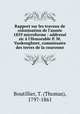 Rapport sur les travaux de colonisation de l