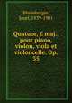 Quatuor, E maj., pour piano, violon, viola et violoncelle. Op. 35, Rheinberger, Josef, 1839-1901 