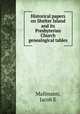 Historical papers on Shelter Island and its Presbyterian Church genealogical tables, Jacob E. Mallmann 