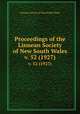 Proceedings of the Linnean Society of New South Wales. v. 52 (1927), Linnean Society of New South Wales 